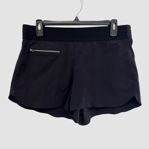 Athleta Black Short Mid Rise Activewear Shorts US12